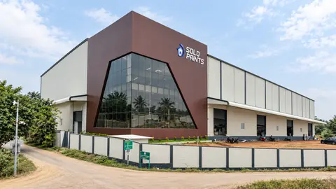 Solo Paints industrial warehouse